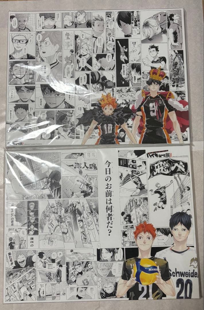 ハイキュー‼︎原画展FINAL アートボード [挑戦者たち/日向と影山]