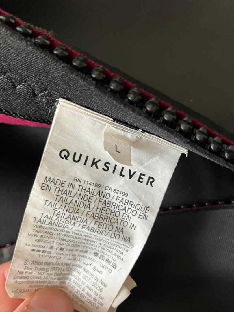 「美品」クイックシルバー　ウェットスーツ　RN114199 Lサイズ
