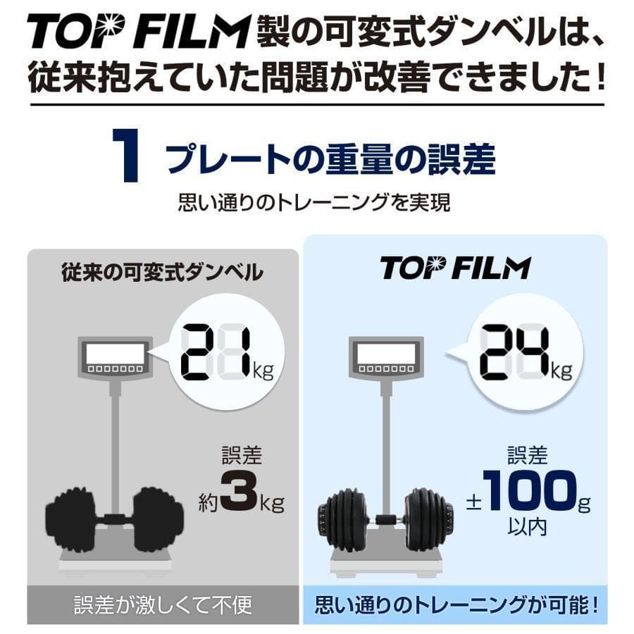 ダンベル 可変式 40kg 2個セット 多機能 ブラック 2595