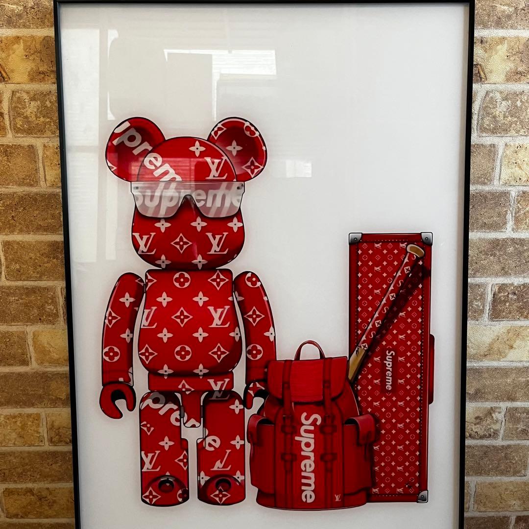 本日限定値下げ　Louis Vuitton　Supreme ベアブリック