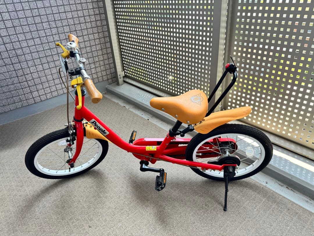 【引き取り限定 東京】peopleピープル レッド キッズ自転車 16インチ