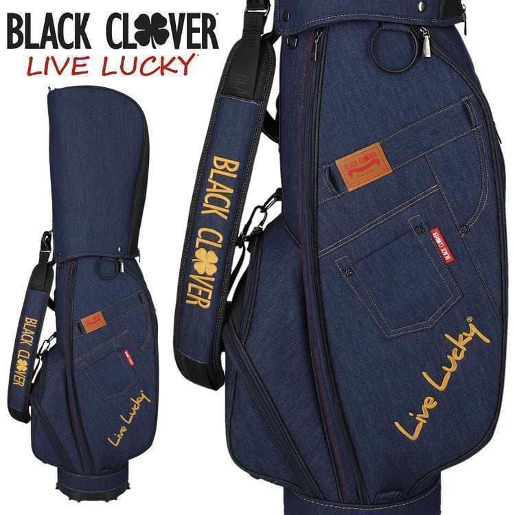 新品 ブラッククローバー デニムキャディバッグ ジーパンデザイン