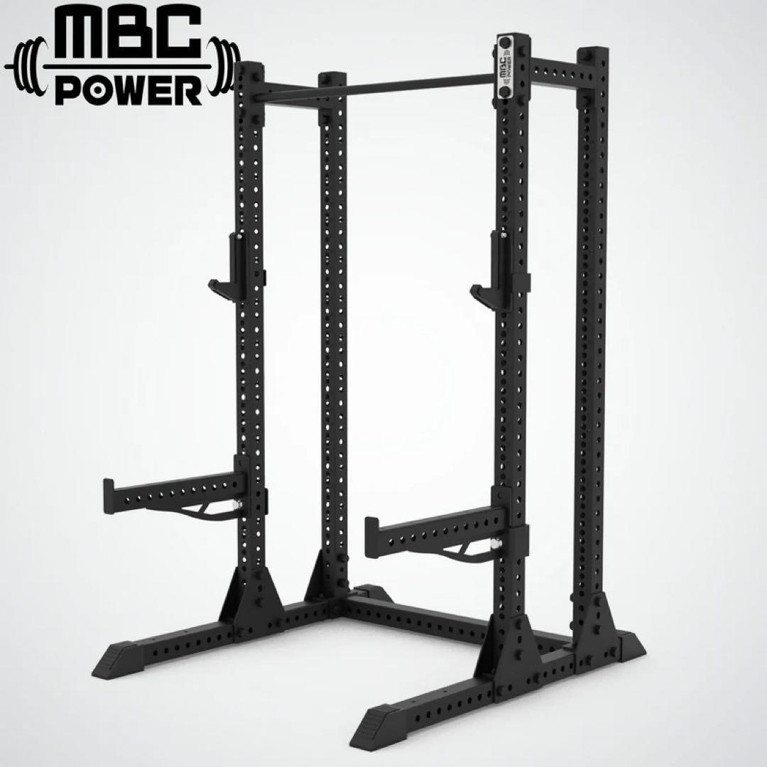 MBC ハーフラック 210cm｜ローラーJカップ・セーフティ・バー付｜タイプ1
