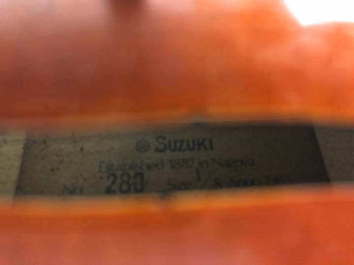 1887年製 スズキバイオリン SUZUKI No.280 1/8