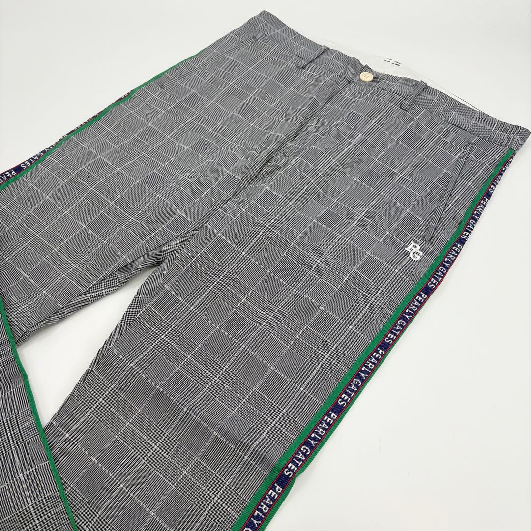 美品　パーリーゲイツ ゴルフパンツ チェック グレー 6 LL 30周年　809