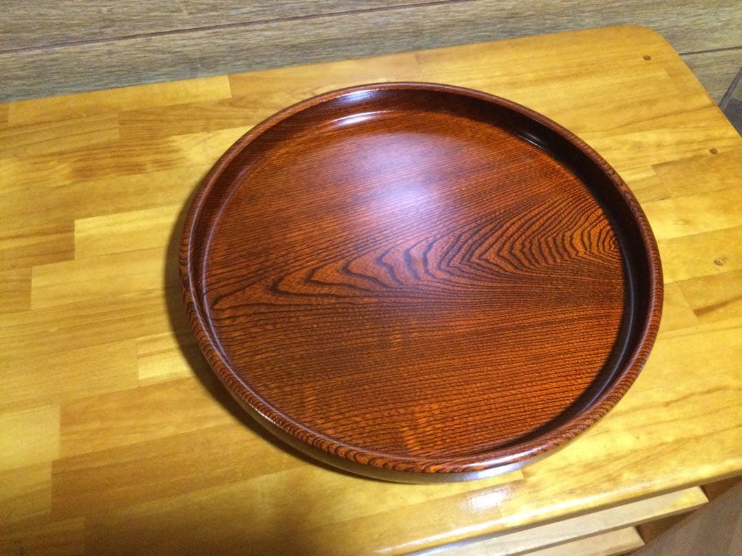 欅茶びつ 木製茶色 ＊ 美しい木の温もり　美品