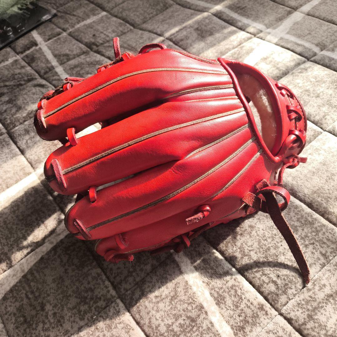 Mizuno Global Elite 硬式グローブ レッド