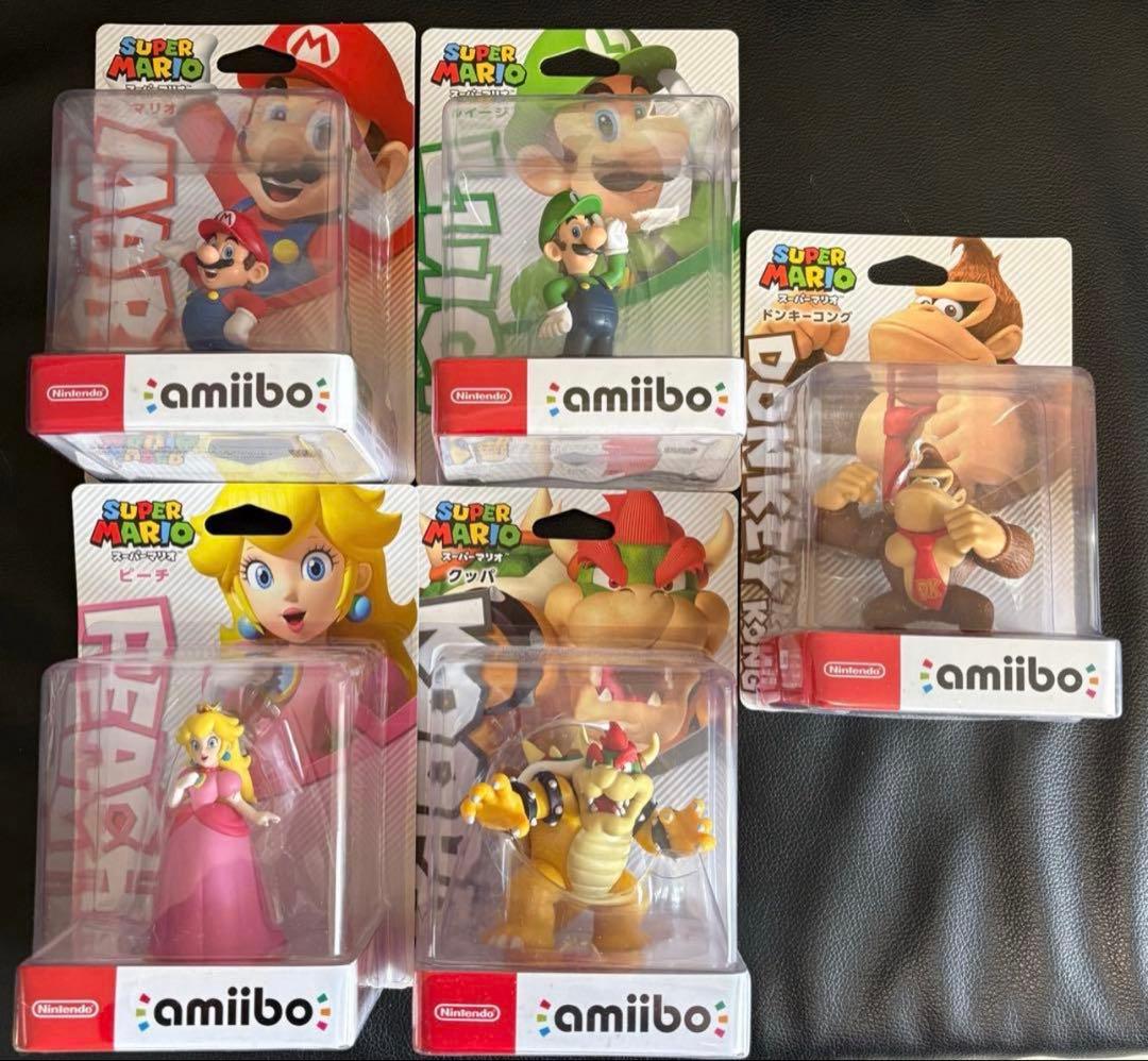 スーパーマリオ amiibo フィギュア 5体セット