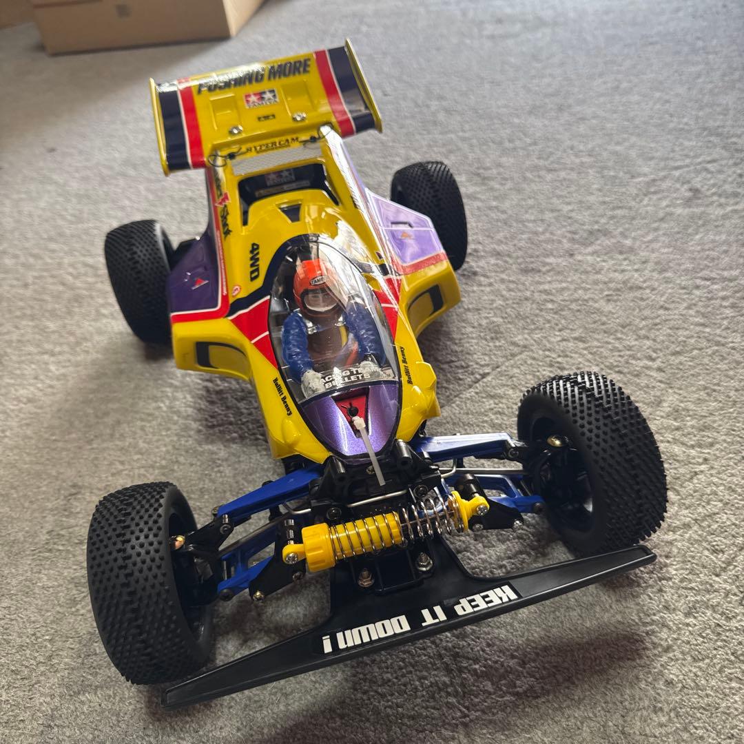 ほぼ新品未走行！タミヤサンダーショット4WDモーター・サーボ・ESC・OP装着車