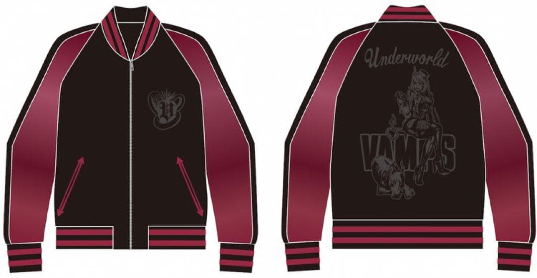 VAMPS スカジャン【UNDERWORLD数量限定特別BOX付属品】黒/赤