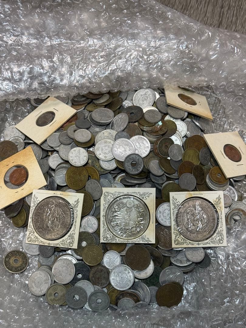 銀貨 古銭 硬貨 日本古銭 雑銭まとめ　2.0kg以上