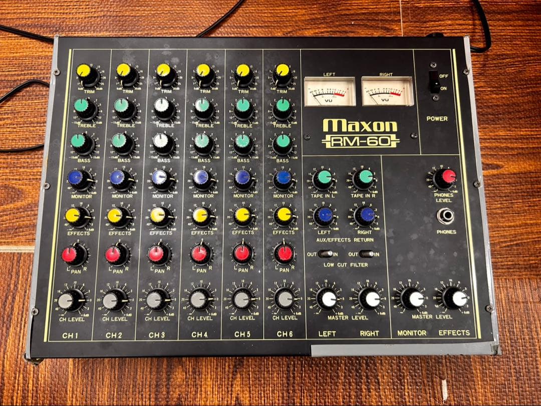 通電ok マクソンMAXON RM-60 ミキサー maxon ステレオミキサー