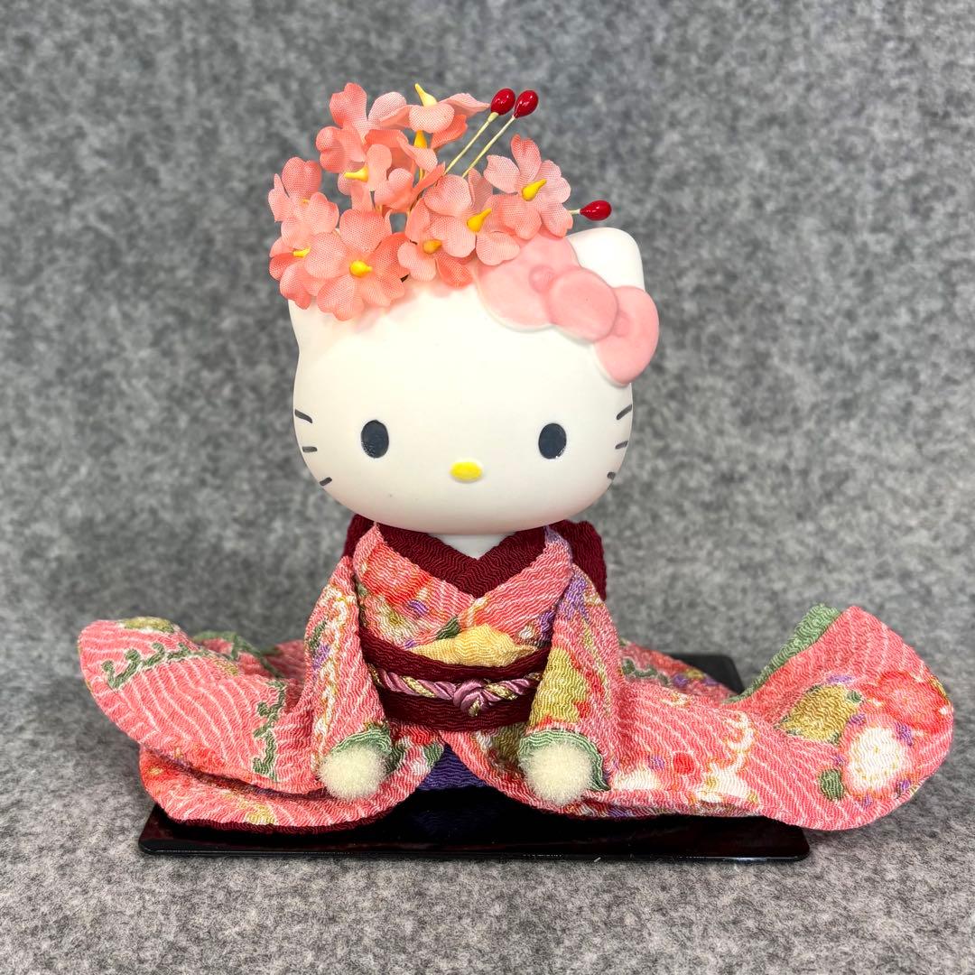 ハローキティ 陶器 ドール 着物 桜
