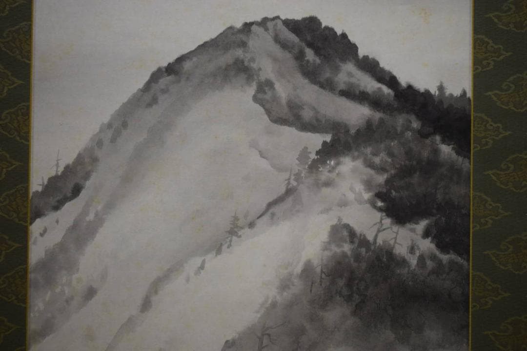 真作/羽根万象/大菩薩峠/桐共箱二重箱付/布袋屋掛軸HH-81