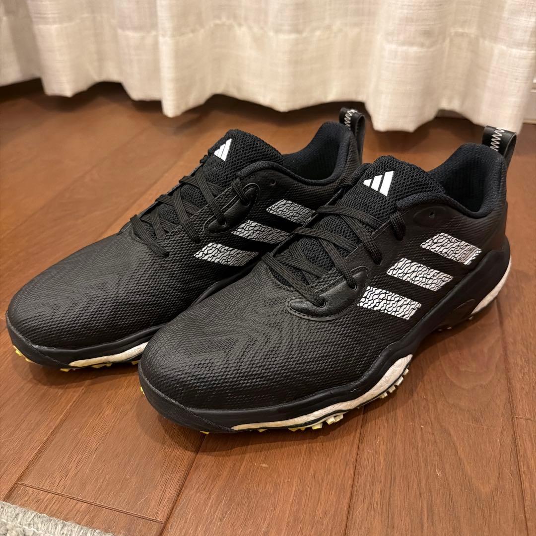 新品同様 adidas コードカオス25 ブラック/ホワイト/レモン 27.0