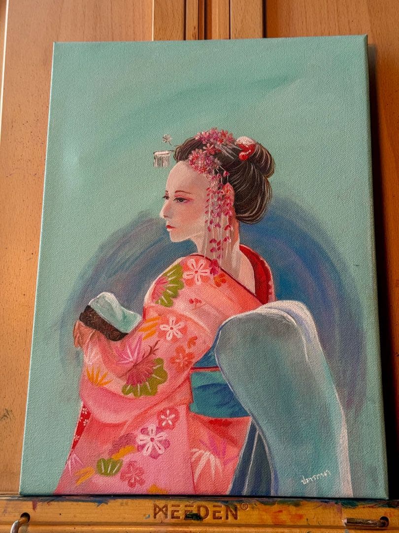 絵画　油絵　抽象画　モダン Ｆ４号　油彩