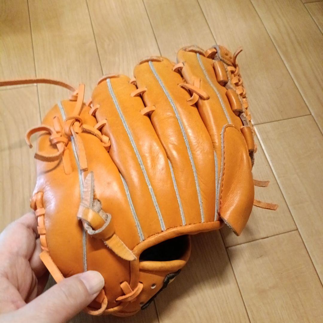 ザナックス藤川球児モデル プロX 右投げ用 グローブ オレンジ少年用