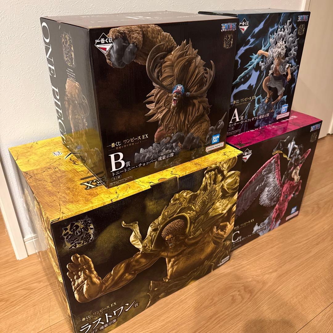 一番くじ　ワンピースex 悪魔を宿す者達　センゴク　ルフィ　チョッパー　ピエール