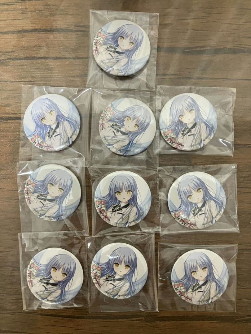 Angel Beats! 立華かえで44mm缶バッジ 10個
