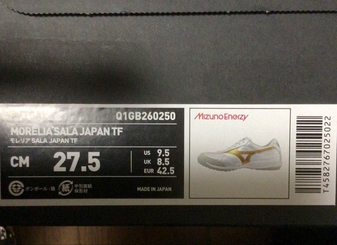 ミズノモレリアMizuno Morelia Japan TF 27.5cm