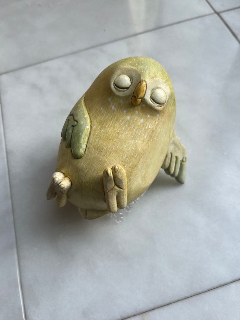 植野のぞみ作　鳥の置物