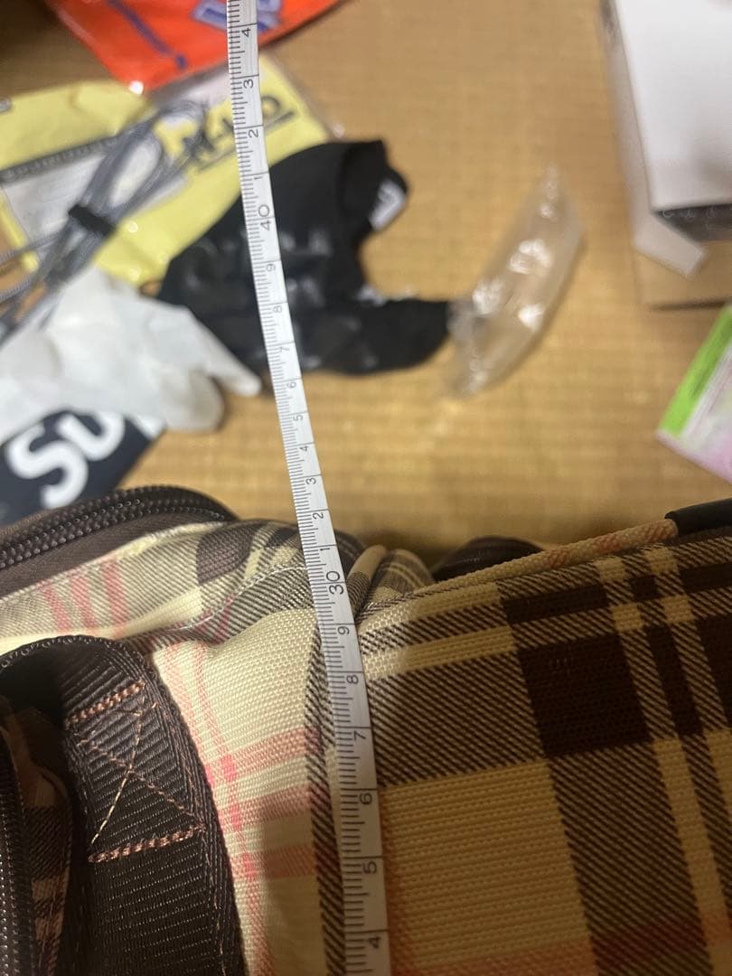 BURTON チェック柄 スノーボードバッグ 2輪 キャリーバッグ