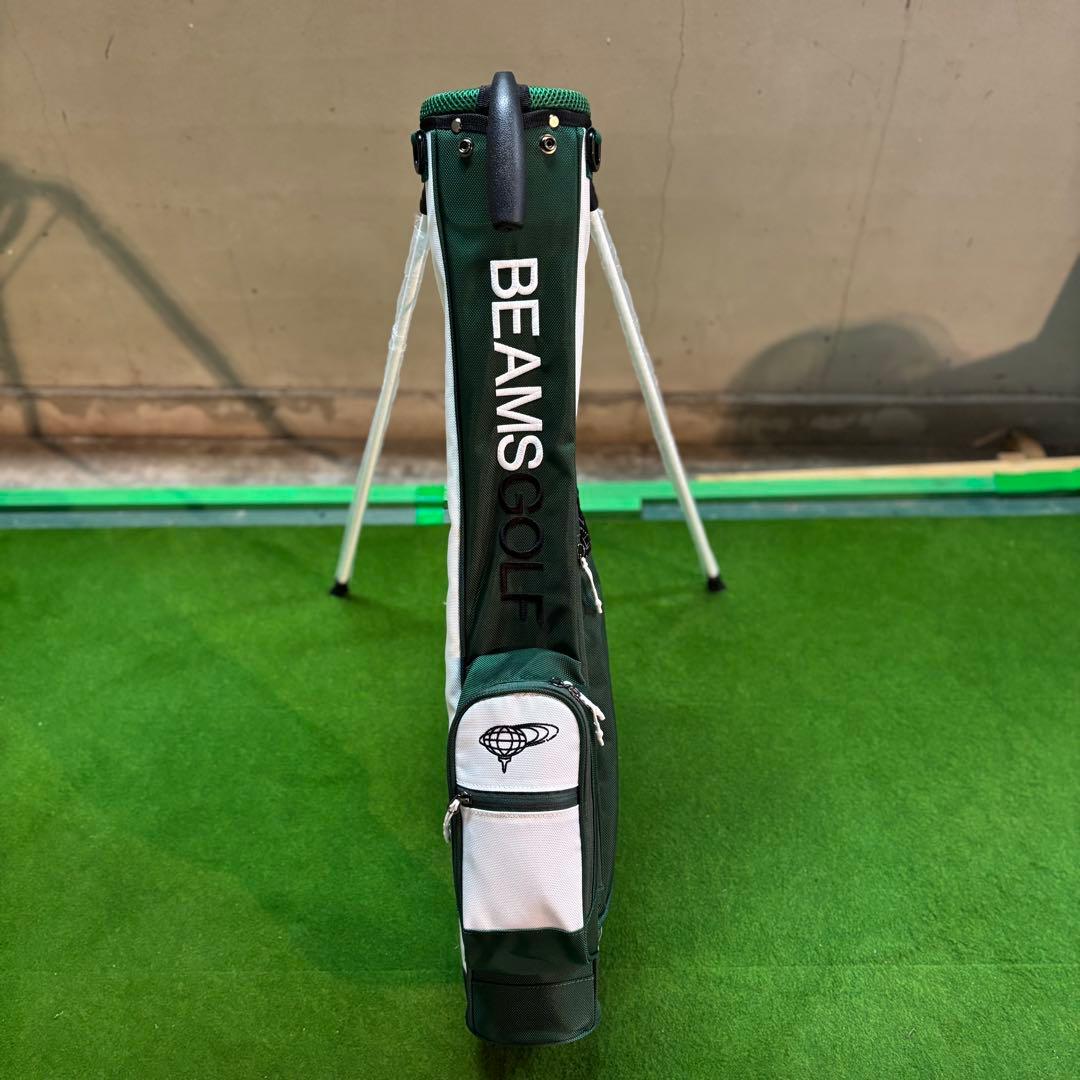 BEAMS GOLF セルフスタンド ゴルフケース 4 グリーン 美品
