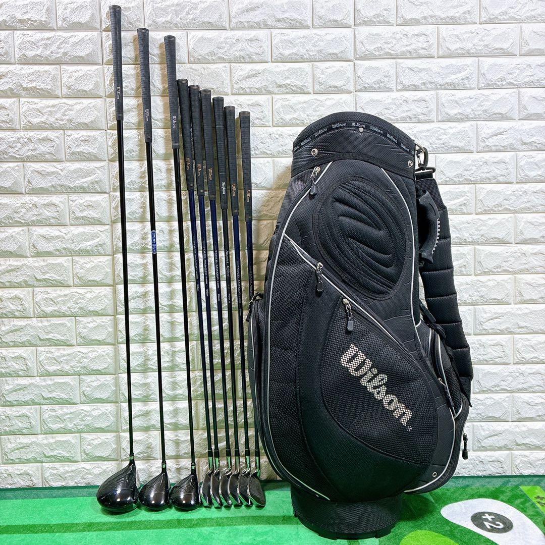 Wilson メンズゴルフクラブセット 9本 フレックスR【初心者向け】