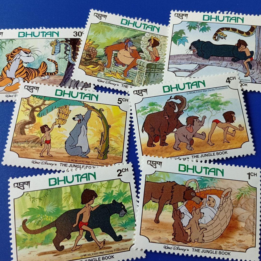3121 外国切手 アンギア 1982年 ディズニー クマのプーさん 7種完
