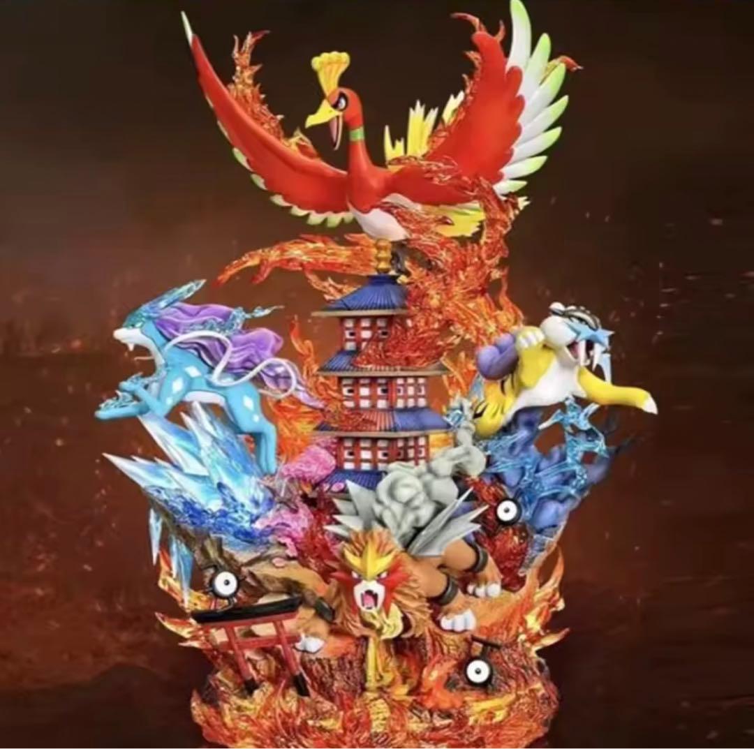 ポケモン　フィギュア　ホウオウ エンテイ スイクン ライコウ
