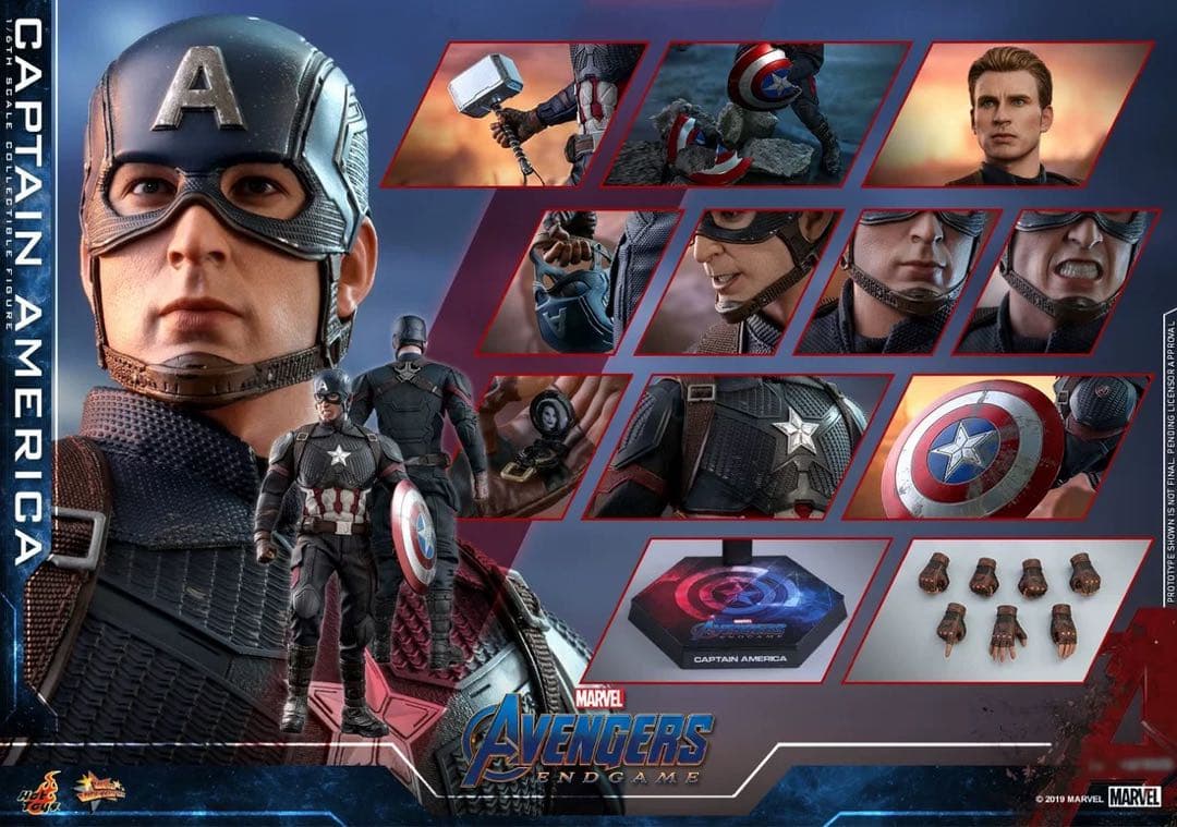 ホットトイズ アベンジャーズ エンドゲーム キャプテン・アメリカ MMS536
