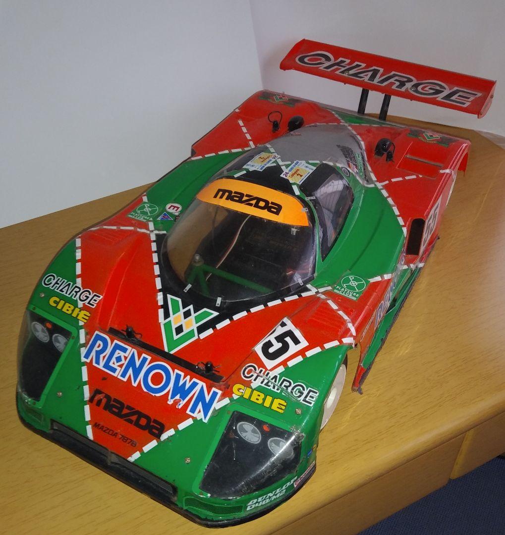 タミヤ 1/10 Cカーシャーシ　マツダ 787B 　メカ付き　当時物