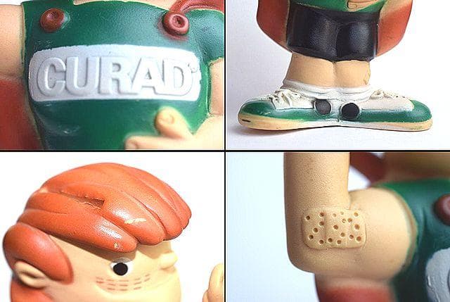 1970’s テイプドクルセイダー ビンテージ ソフビ 貯金箱 絆創膏 バンク