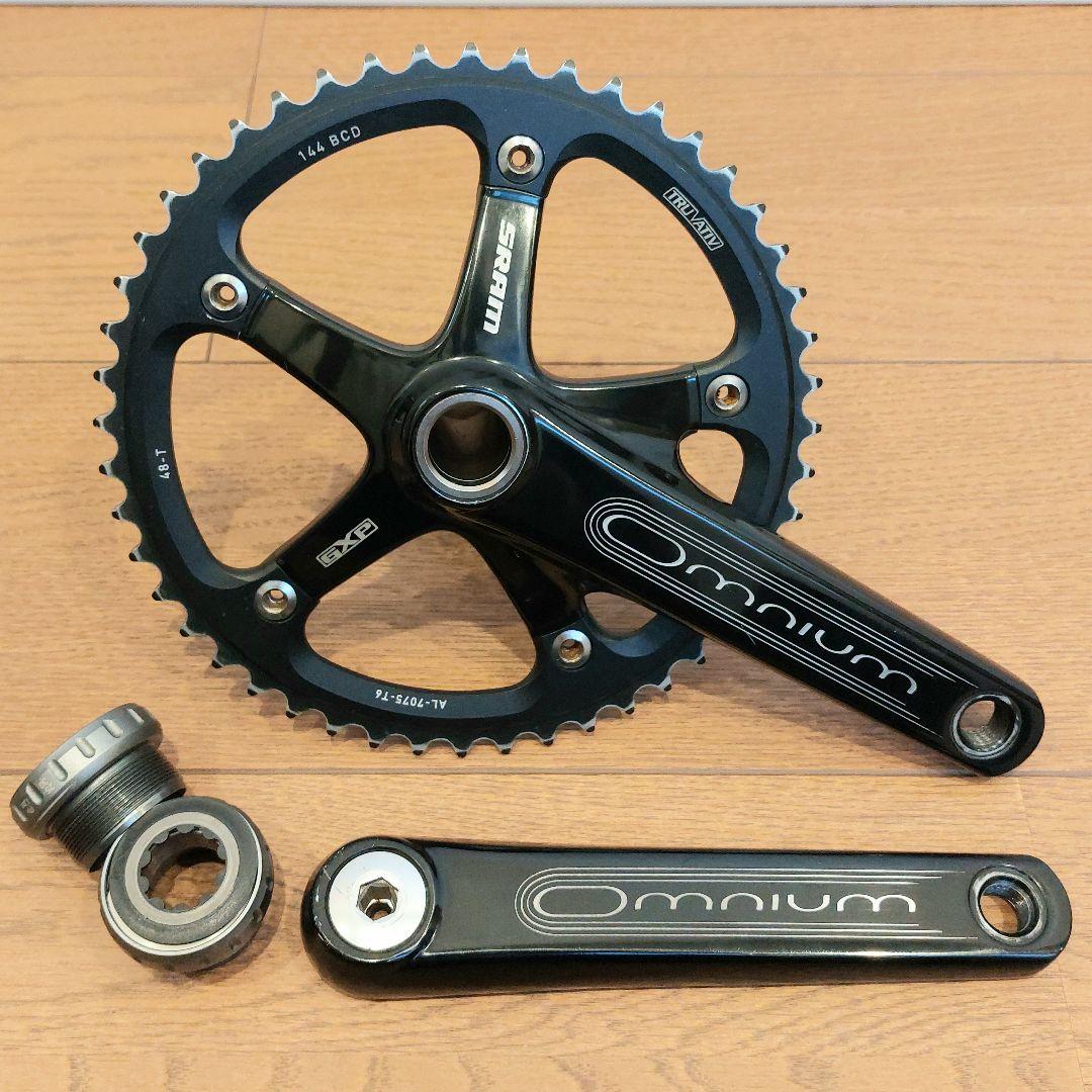 【美品】スラム オムニウム クランク165mm BB チェーンリング セット