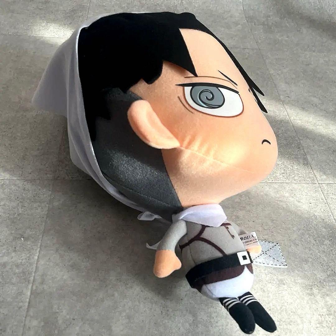 進撃の巨人お掃除リヴァイ BIGぬいぐるみアニメグッズ講談社ちみキャラ