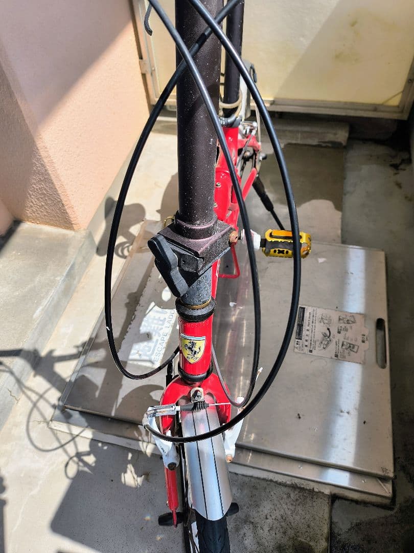 ★オマケ付★Ferrari 折りたたみ自転車★泥除け付★レッド