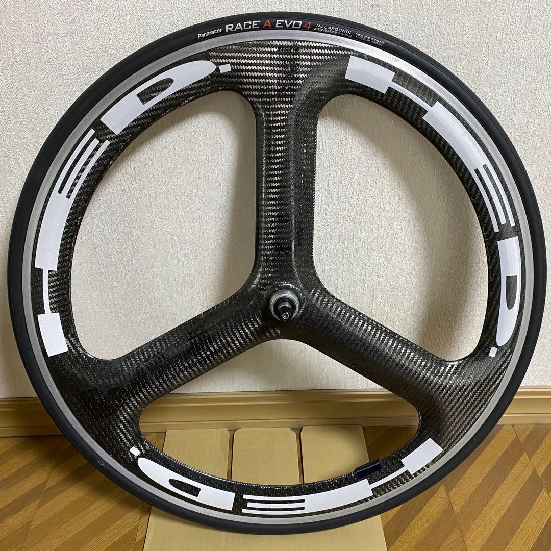 HED カーボンバトンホイール トラック用　ピストバイク　フロント用