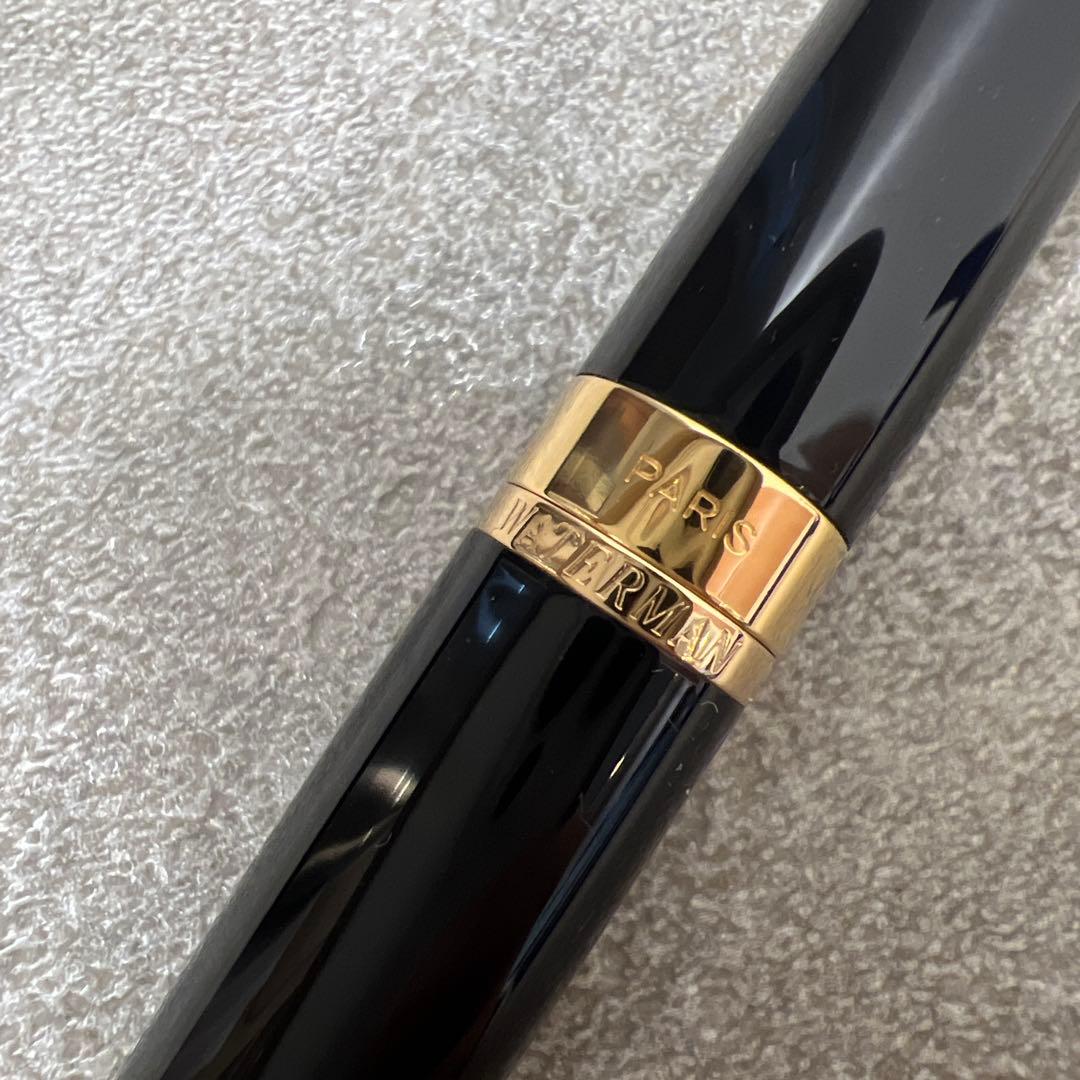 WATERMAN レタロン　ペン先18K 黒 万年筆 フランス製