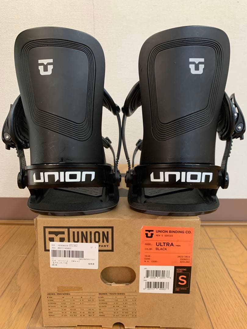 UNION ULTRA メンズ ビンディング ブラック S サイズ2023-24