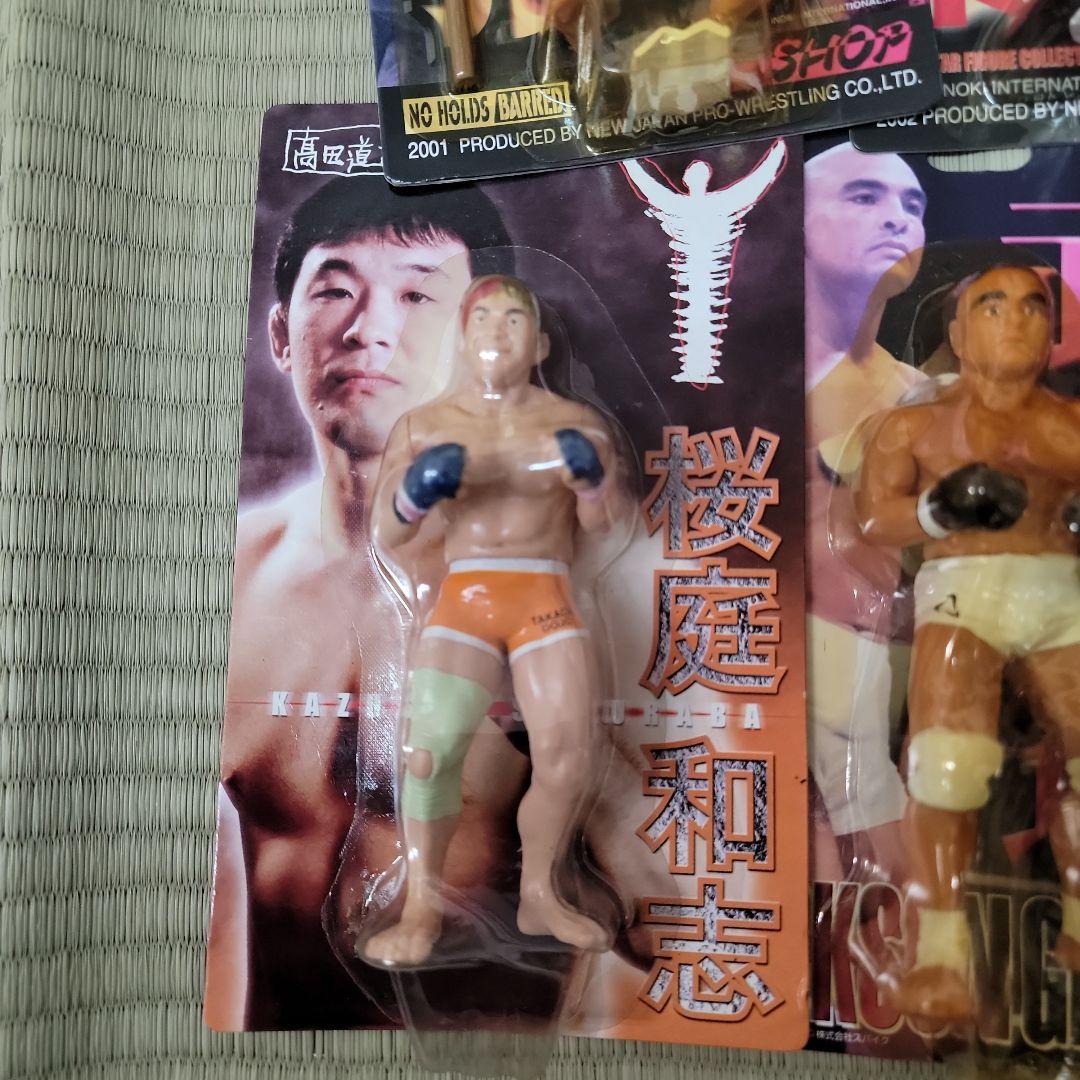 新日本プロレス　アントニオ猪木、ヒクソングレイシー、ボブ・サップなど9体セット