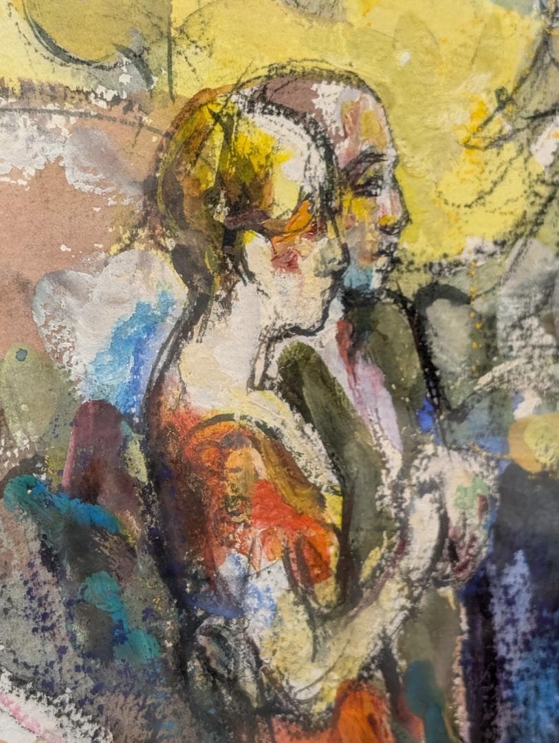 美術品　絵画　水彩　ガッシュ8号M型