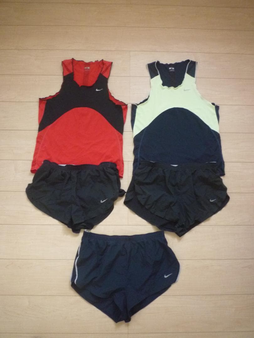 NIKE ランニングシャツ・パンツ2点＋パンツ1点 M・L 上下