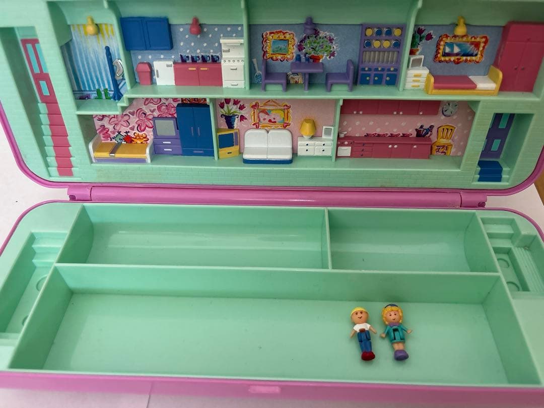 ポーリーポケット ペンケース 筆箱 1990年 レア　ピンク