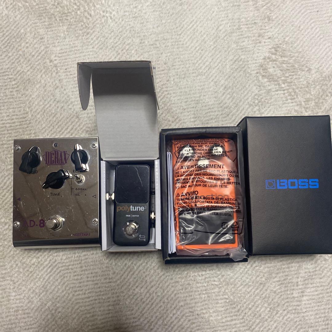 ギターエフェクターまとめ売り　boss ds-1 polytune noir