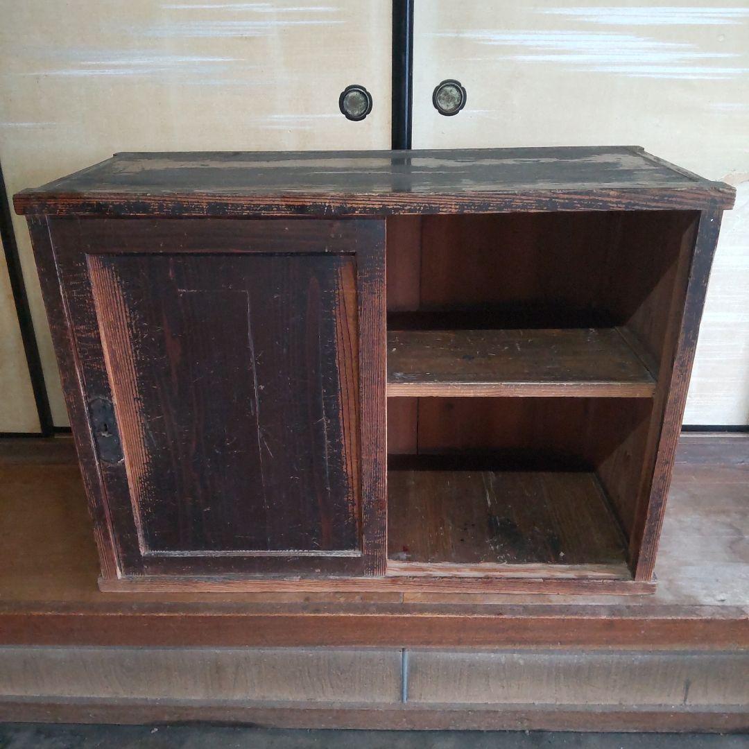 昭和レトロ　戸棚　縦45cm横106cm高さ75cm