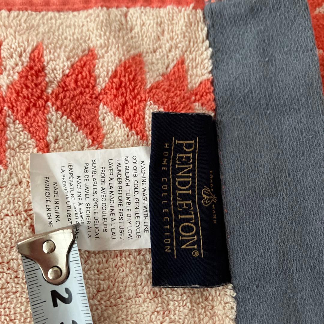 Pendleton コットン100%ブランケット オレンジ99×167cm