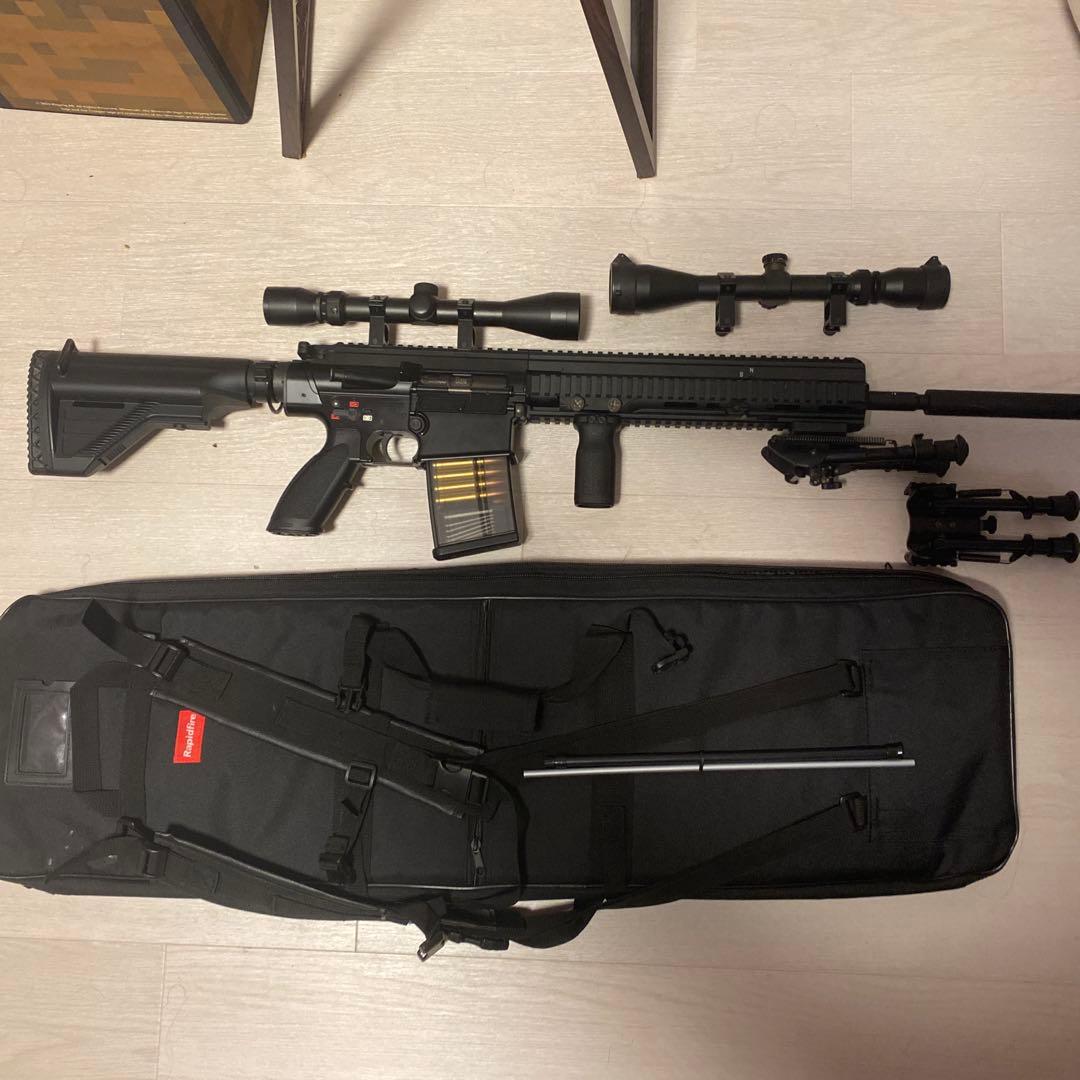 東京マルイ次世代電動ガンHK417 サバゲー バイポッド&スコープ２種類