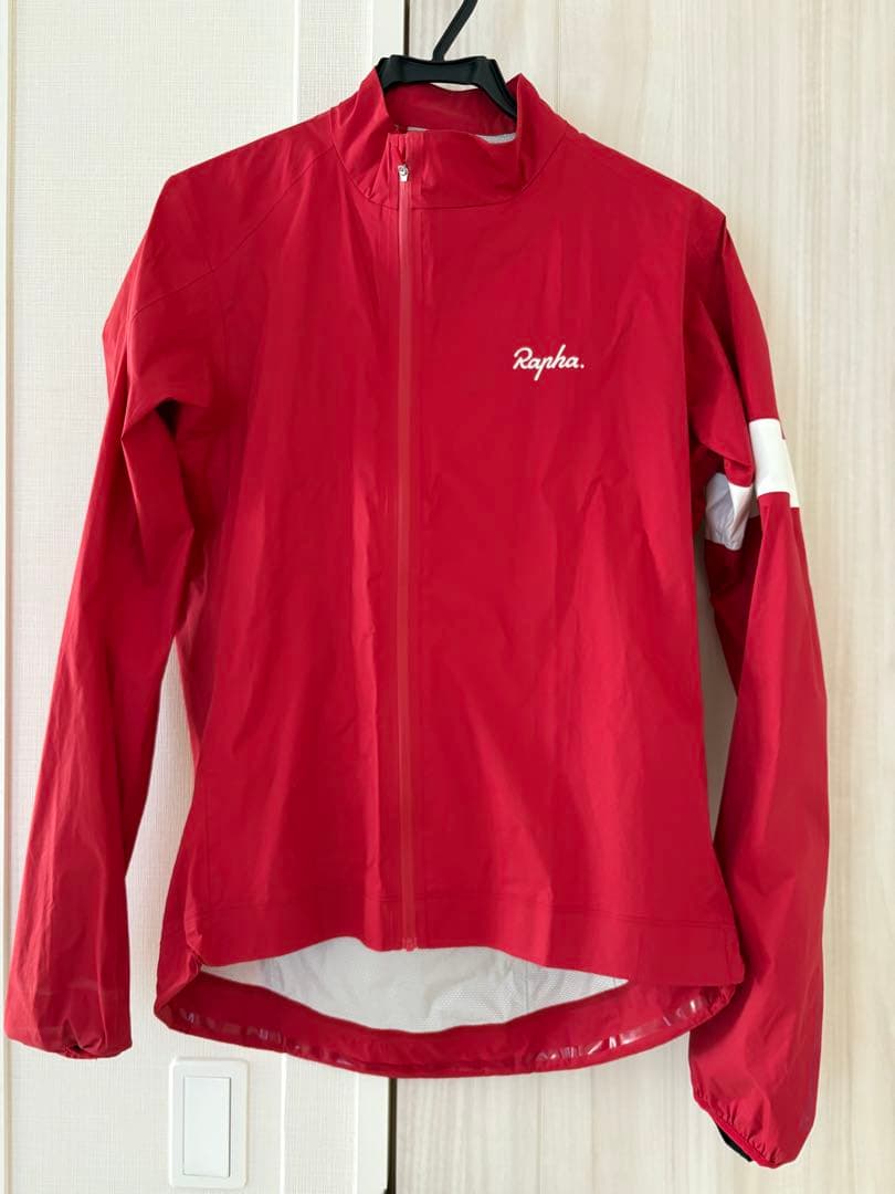 【美品】Rapha コア レインジャケット レッド　Lサイズ
