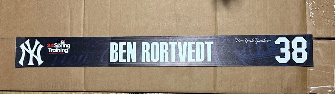 BEN RORTVEDT ネームプレート #38 ドジャースで今シーズン活躍