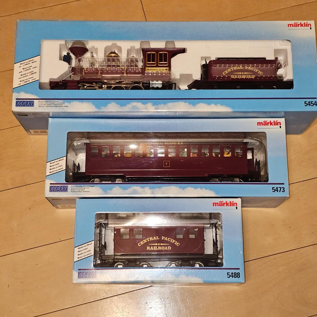 marklin 1 MAXI 機関車 客車 車掌車 ３輌組み　Gゲージ 入手困難